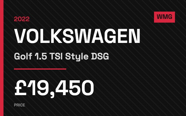 2022 Volkswagen Golf 1.5 TSI Style DSG — £19,450